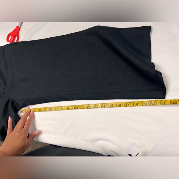 Catherinegee NWT Silk Linen Blend Culotes in Black Size 0 - Picture 10 of 11